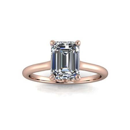1.25 ct approx solitaire engagement ring in rose gold